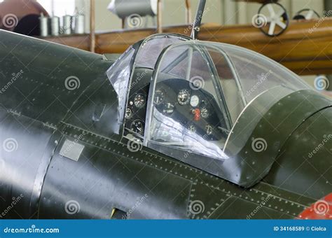 World War II plane cockpit editorial stock image. Image of historic - 34168589