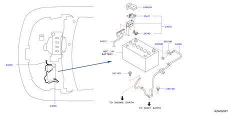 Nissan Pathfinder Connector Fusible Link Hb Door Engine 24370 C9904 Mossy Nissan Houston