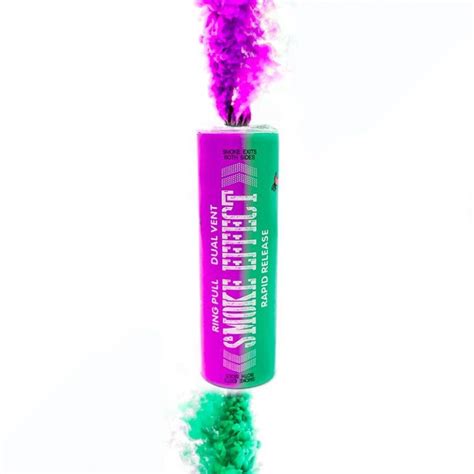 Buy Dual Vent Ring Pull Smoke Grenade Rapid Release Purple And Teal