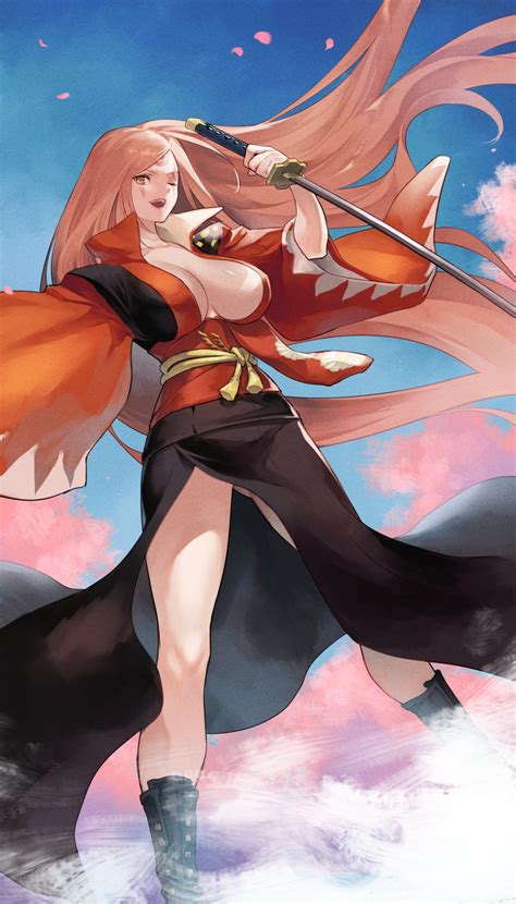 Baiken Guilty Gear Games Jako Toyprn Artist Game Art