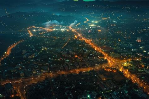 Premium Photo | Aerial shots of night view of Islamabad Pakistan city ...