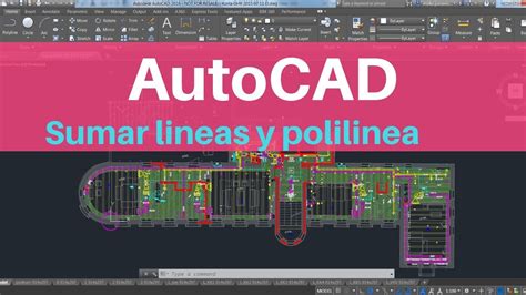 COMO SUMAR LINEAS Y POLILINEAS EN AUTOCAD YouTube