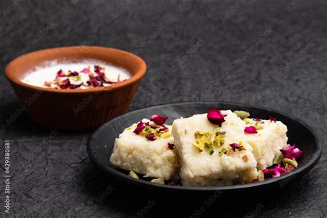 Indian Mithai Hot Kalakand Burfi Also Known As Alwar Mawa Qalaqand