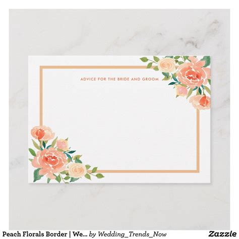 Peach Florals Border Wedding Advice Wedding Advice