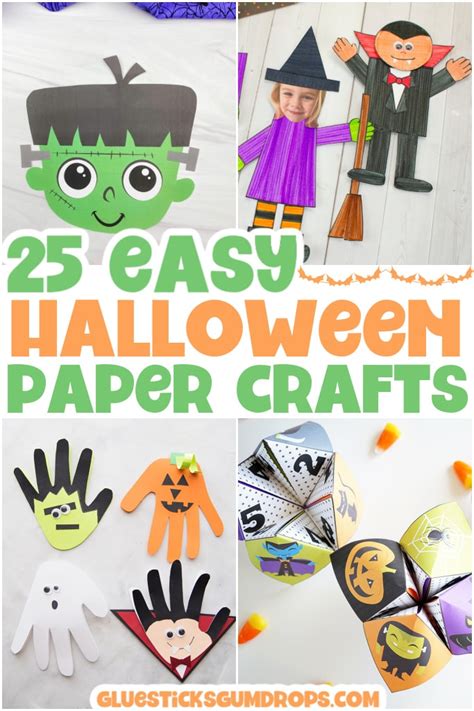 Halloween Paper Crafts For Kids