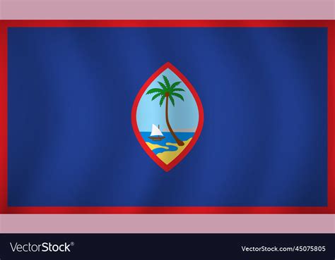 Guam flag background Royalty Free Vector Image