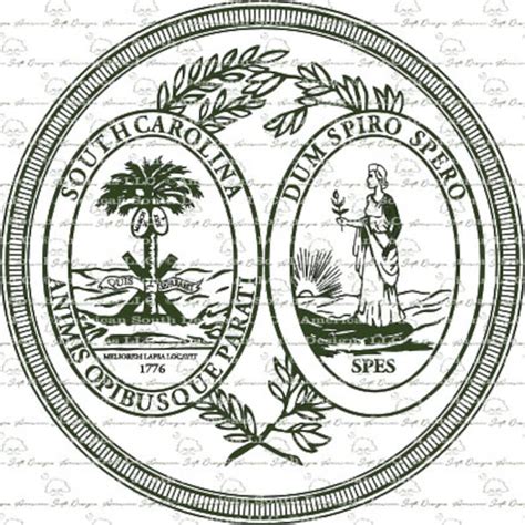 South Carolina State Seal SVG - Etsy