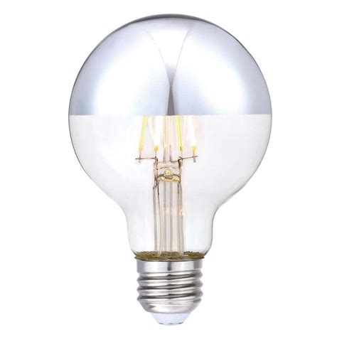 Westinghouse 40 Watt Equivalent G25 Dimmable Half Chrome Edison