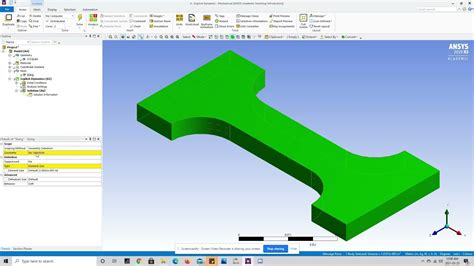 Ansys Tutorial Tensile Test Using Explicit Dynamics Youtube