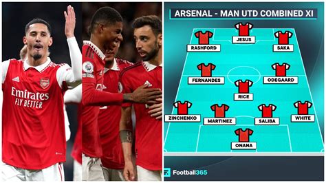 Arsenal Man Utd Rice Martinez Rashford Make Combined Xi