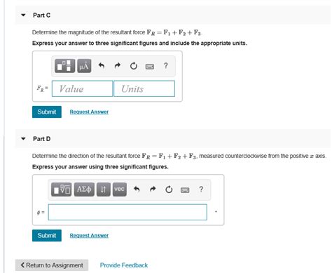 Solved Suppose That F3 280 N Figure 1 Part A Determine