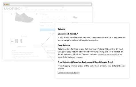 33 Lands End Returns Label - Labels Database 2020