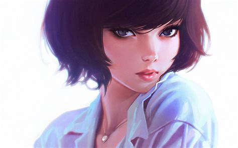 4k Descarga Gratis Art Ilya Kuvshinov Cara Niña Ilust Animación