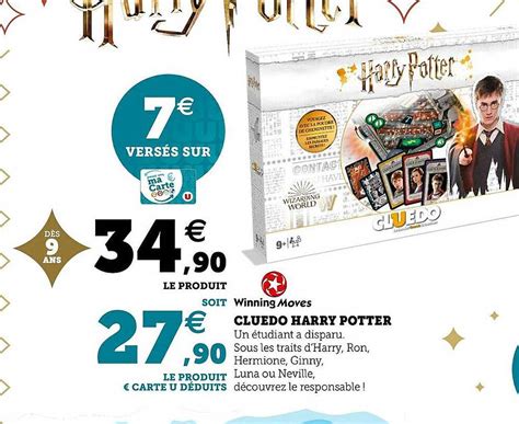 Promo Cluedo Harry Potter Winning Moves Chez Hyper U Icatalogue Fr