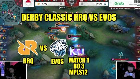 El Clasico Rrq Hoshi Vs Evos Legends Match Bo Mpl Id Hari Ke