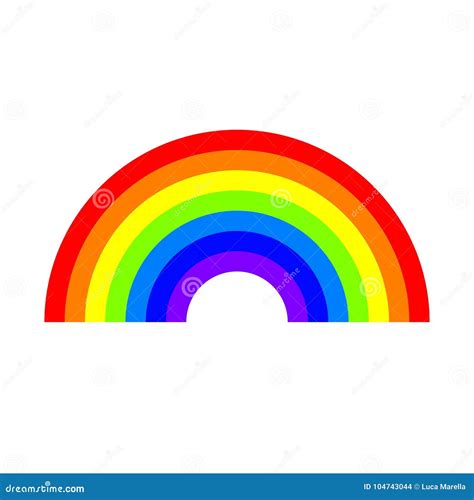 Rainbow Isolated In PNG Stock Photo Illustration Of Arch 104743044