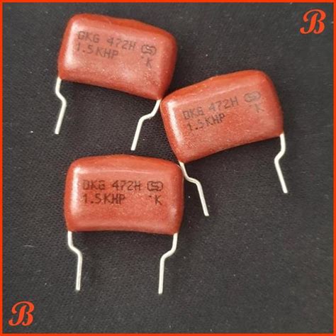 Jual CAPACITOR MYLAR ATAU KAPASITOR MILAR 472H 472 H 0 047UF 1500V 1