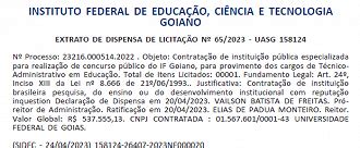 Concurso If Goiano Em Banca Definida Para Novo Edital