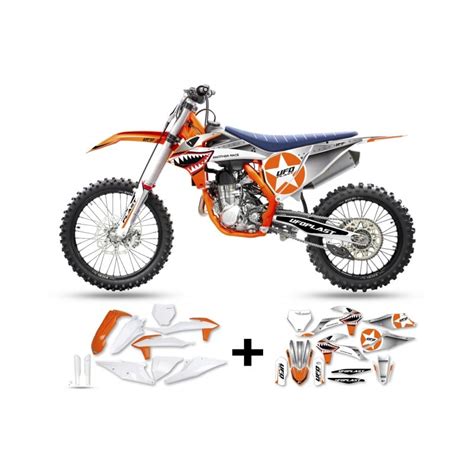 Kit De Pl Sticos Adesivos Ufo Thunder Ktm Sx Cor