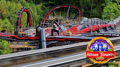 Nemesis Construction Update Alton Towers September Youtube