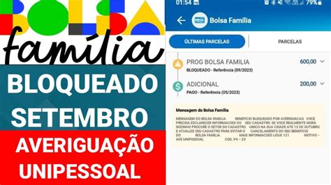 Setembro Bloqueado Bolsa Fam Lia Averigua O Unipessoal P Blico