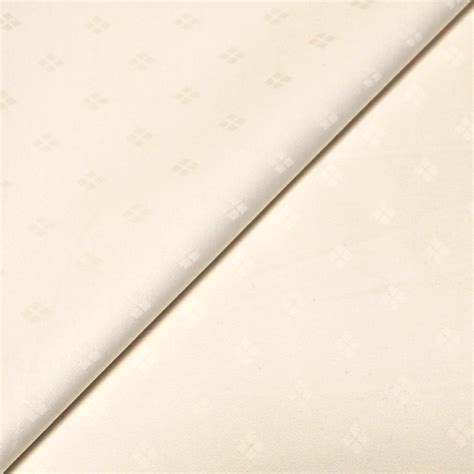 Satin Coton Lasthanne Jacquard Losange Cru Vendu Au M Tre