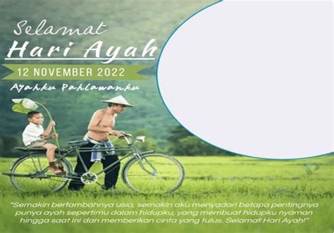 26 Link Twibbon Hari Ayah Nasional 12 November 2022 Ini Sejarah Dan