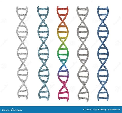 Dna Helix Or Dna Structure Stock Illustration Illustration Of Science