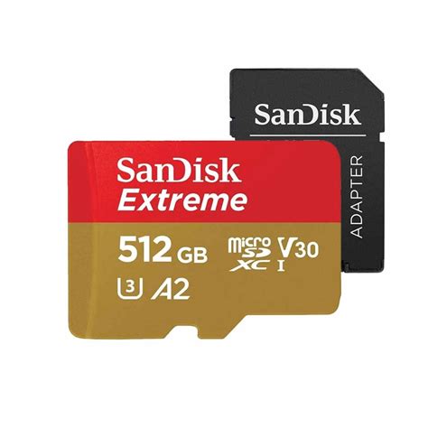 Thẻ Nhớ Microsdxc Sandisk Extreme 512gb V30 U3 4k A2 đọc 190mbs Ghi