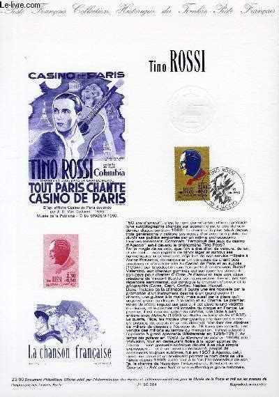 Document Philatelique Officiel N Tino Rossi N Yvert Et