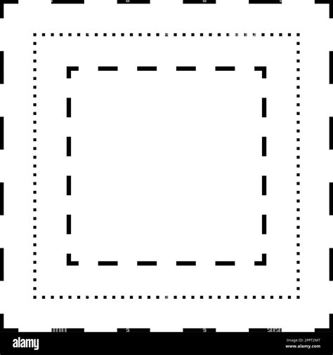 Tracing Square Shape Lines Element For Preschool Kindergarten And