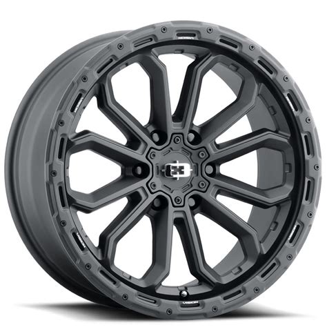 20 Vision Wheels 405 Korupt Satin Black Off Road Rims VOR104 4