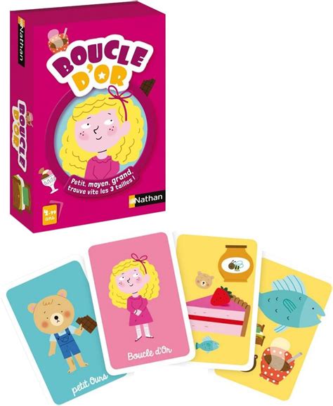 Nathan Boucle d or Jeu de cartes pour enfant dès 4 ans Jeu d