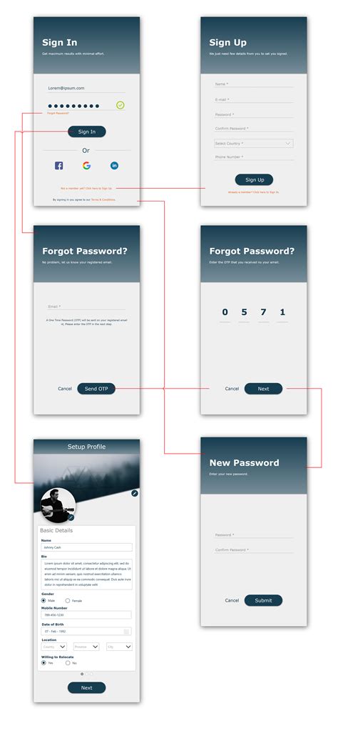 Simple Login Process | Behance