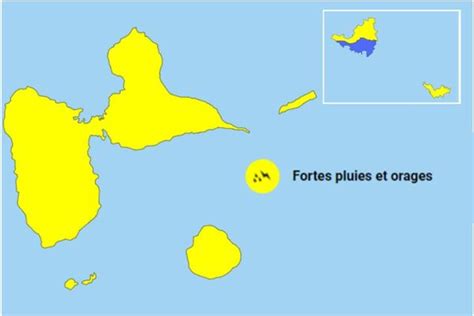 La Guadeloupe Maintenue Ce Samedi En Vigilance Jaune Pour Fortes