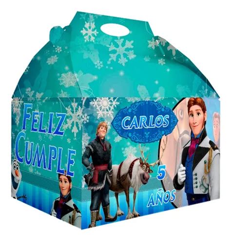 Caja Dulcera Bolo Aguinaldo Box Lunch Frozen Env O Gratis