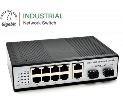 Full Gigabit Industrial Switch Hub Port Sfp