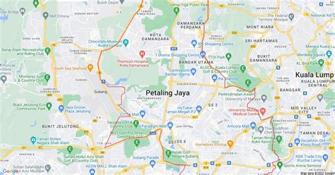 Petaling Jaya Map And Petaling Jaya Satellite Image, 51% OFF