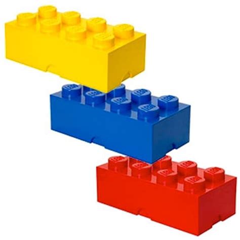 LEGO Stackable Rectangle Storage Brick construction toy block 8 knobs ...