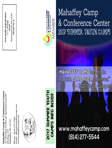 Fillable Online Mahaffey Camp Conference CenterRenew Refresh Fax