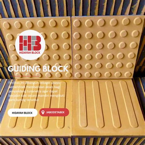 Jual Guiding Block Ubin Disabilitas Tegel Tactile Jabodetabek