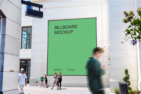 Shopping Center Sign Mockup PSD – MasterBundles