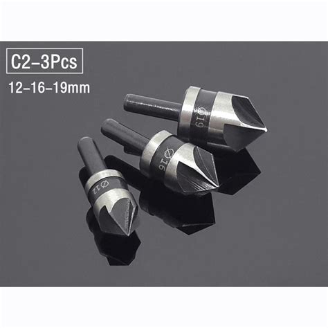 Cheap HSS Titanium Countersink Deburring Chamfering Drill Bit Set 1 4