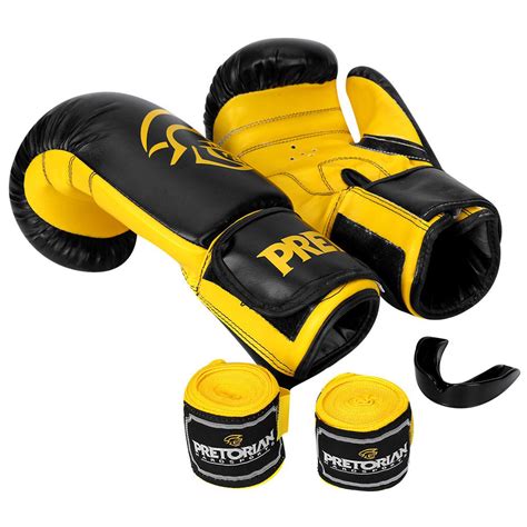 Kit Completo Luvas De Boxe Muay Thai Kickboxing Mma Da Pretorian