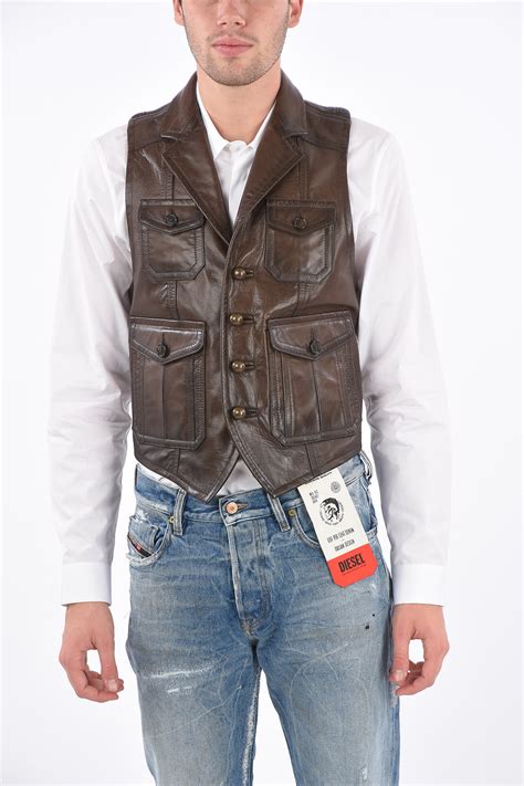 Mens Leather Waistcoat Atelier Yuwa Ciao Jp