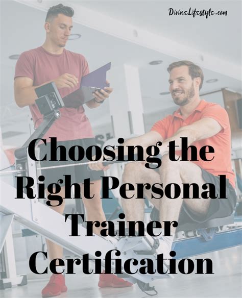 Choosing the Right Personal Trainer Certification