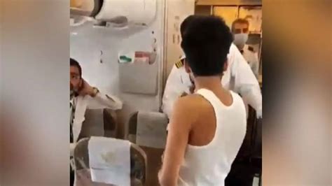 Passenger Onboard Pakistan International Airlines Flight Creates Ruckus Mid Air Watch Viral