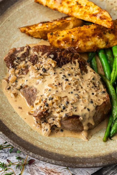 Steak and Peppercorn Sauce🥩 - Sugar Salt Magic