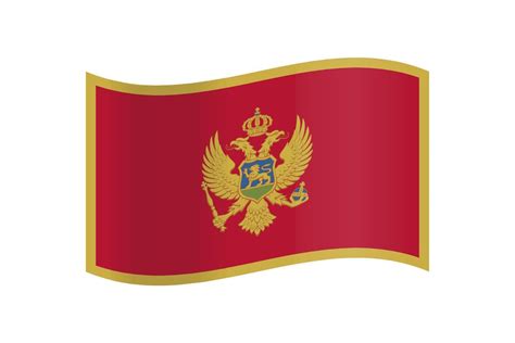 National flag of Montenegro vector design 39861318 Vector Art at Vecteezy