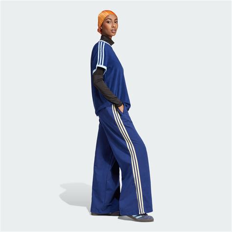 Womens Clothing Loose Track Suit Pants Blue Adidas Saudi Arabia